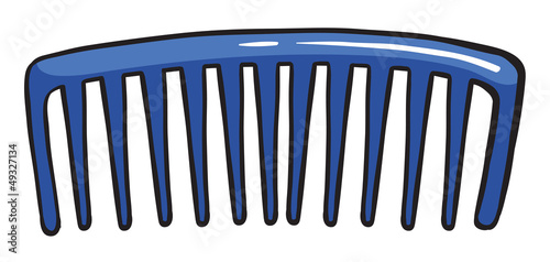 A blue comb