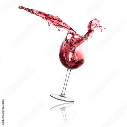 red wine splash