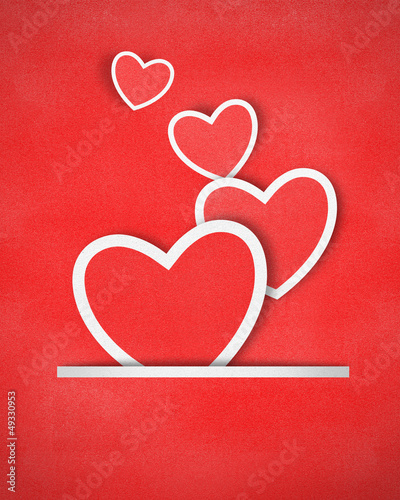 Heart paper background