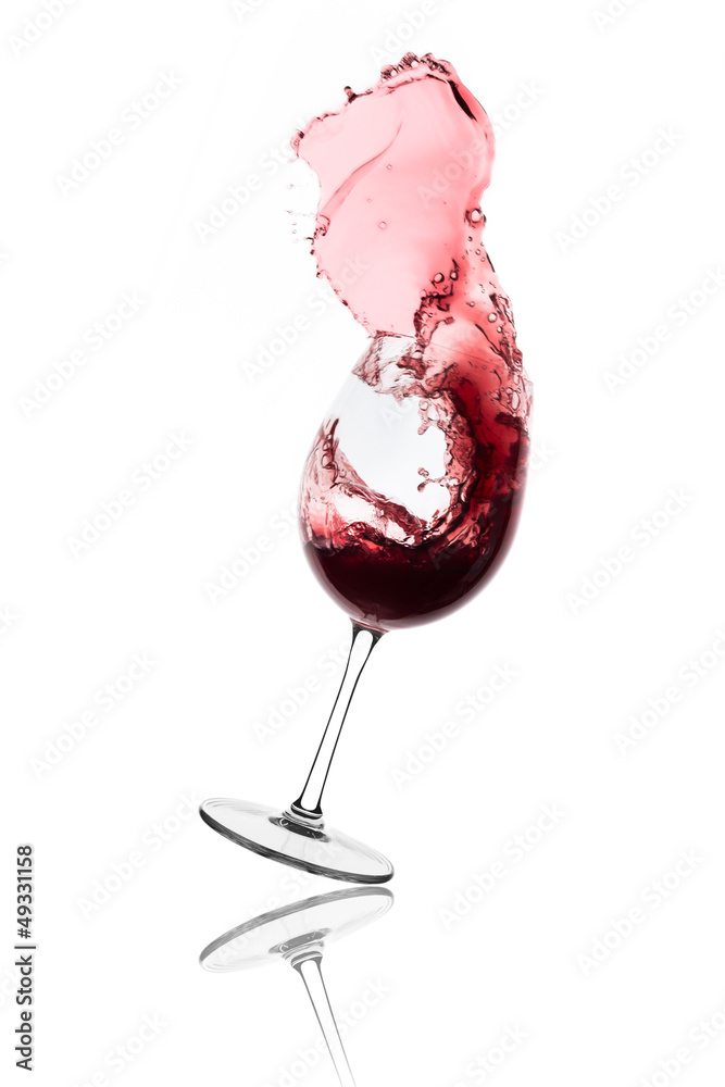 Plexiglas schilderij met red wine splash #49331158