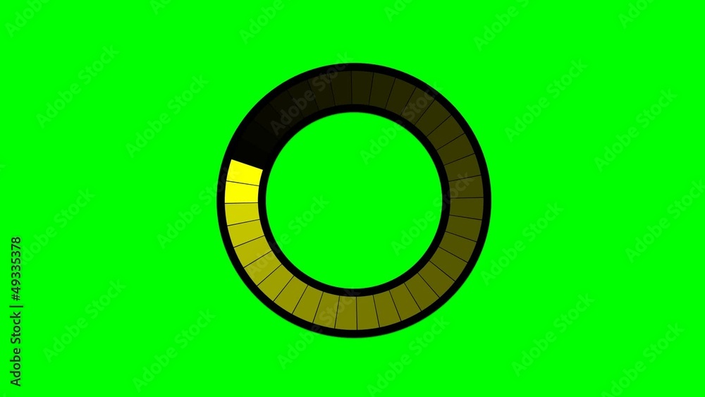 Chargement - fond vert