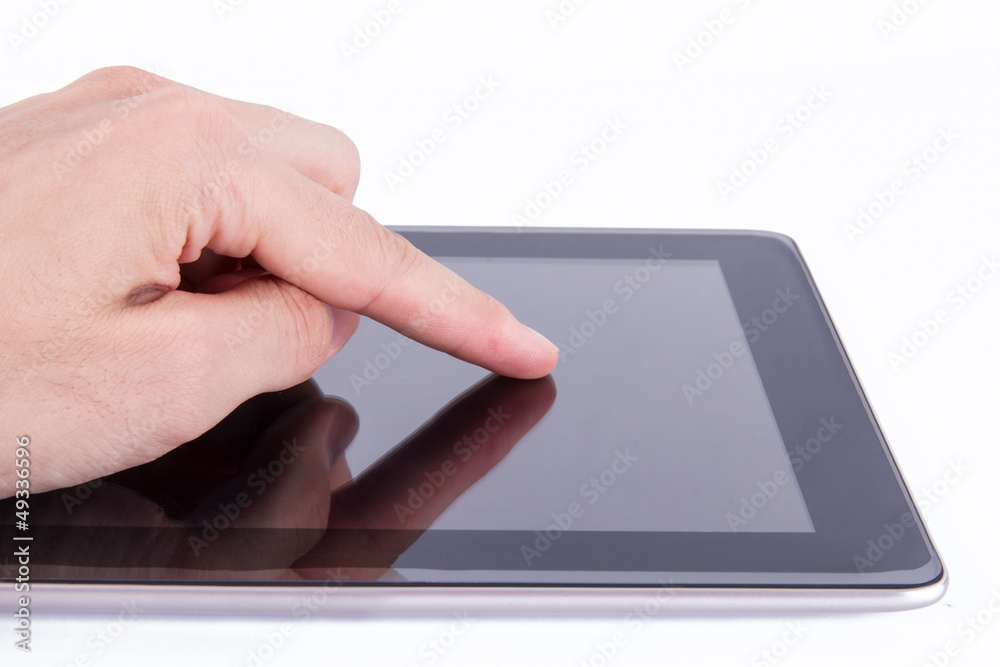 Finger Gesturing on Tablet Finger Gesturing on Tablet