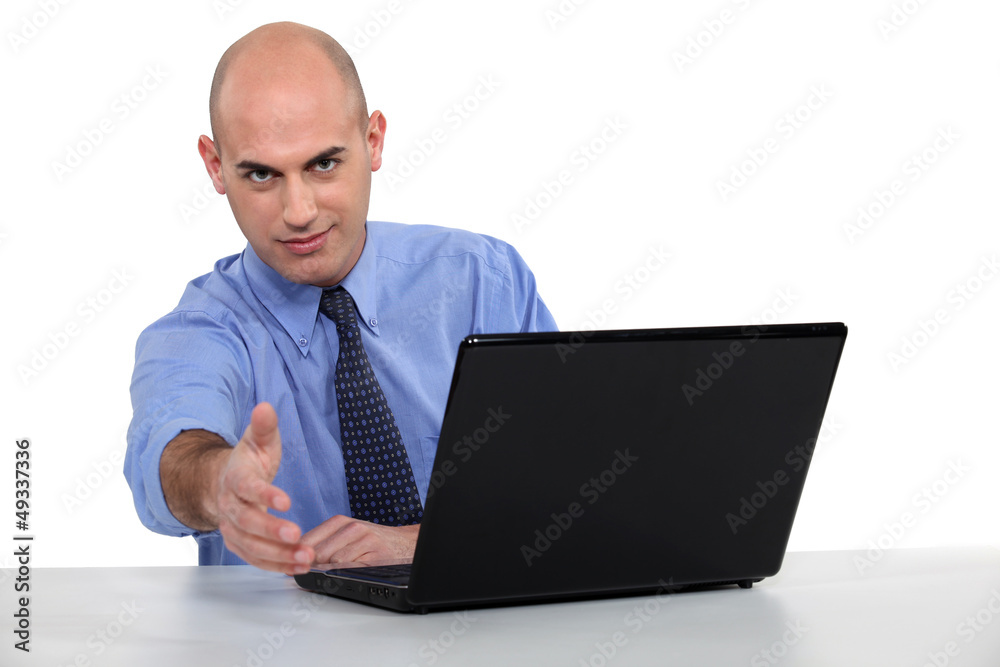 Recruiter in professional interview Recruiter in professional interview