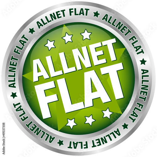 Button Banner "Allnet Flat" grün/silber