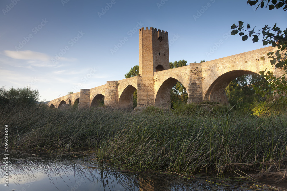 Fototapeta premium Bridge of Frias, Burgos, Castilla y Leon, Spain