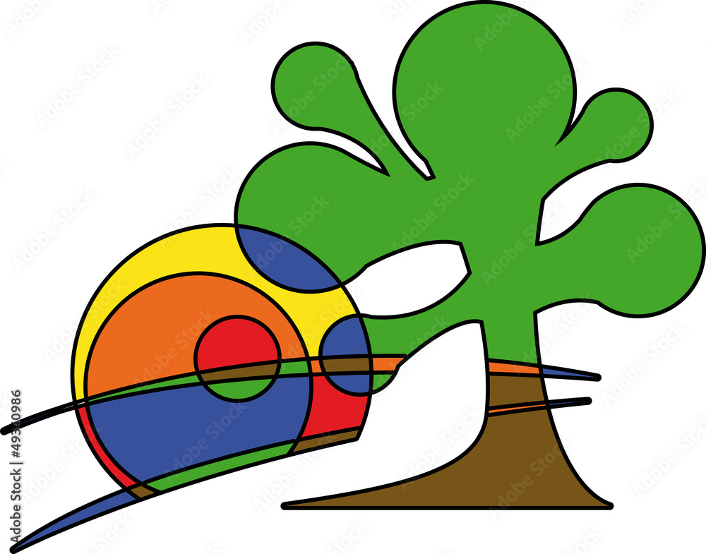 paysage pop-art