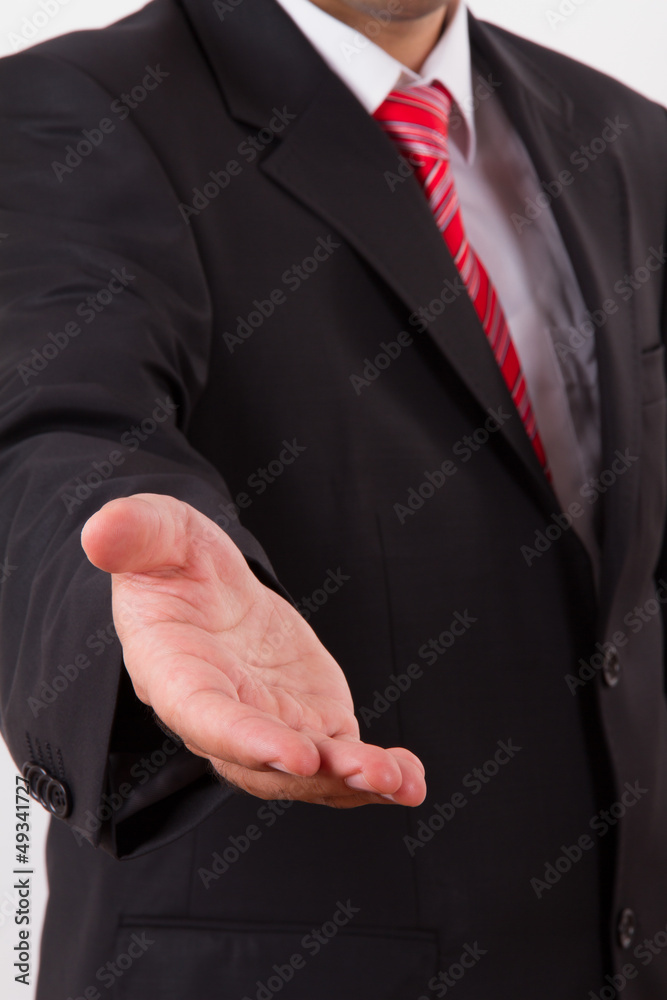 Businessman Extends Hand