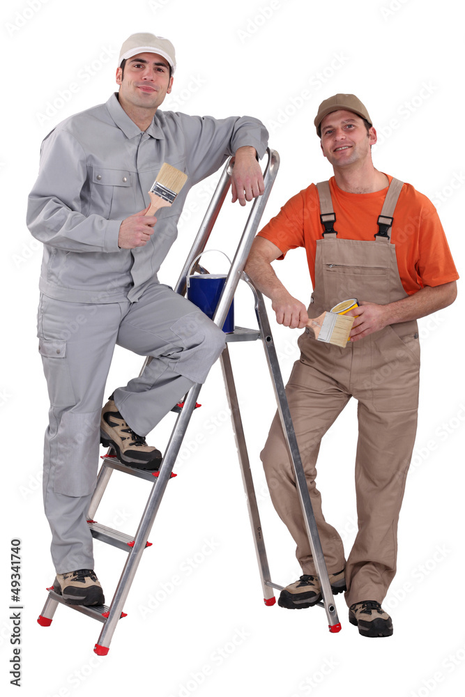 Two male painters Two male painters