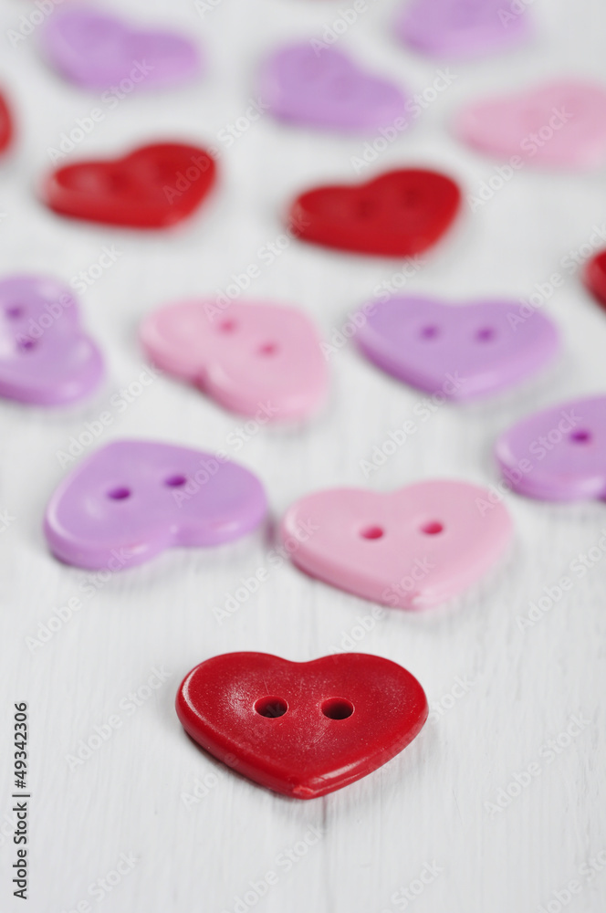 Buttons in a shape of heart Buttons in a shape of heart