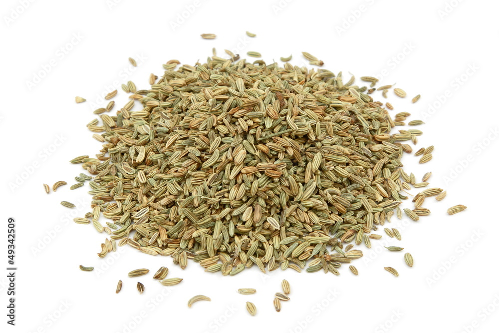 Semi di finocchio - Fennel seeds Stock Photo