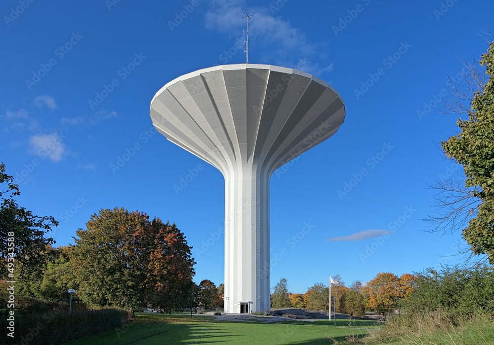 Water tower Svampen in Orebro, Sweden