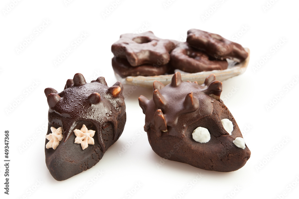 chocolate cookie hedgehog