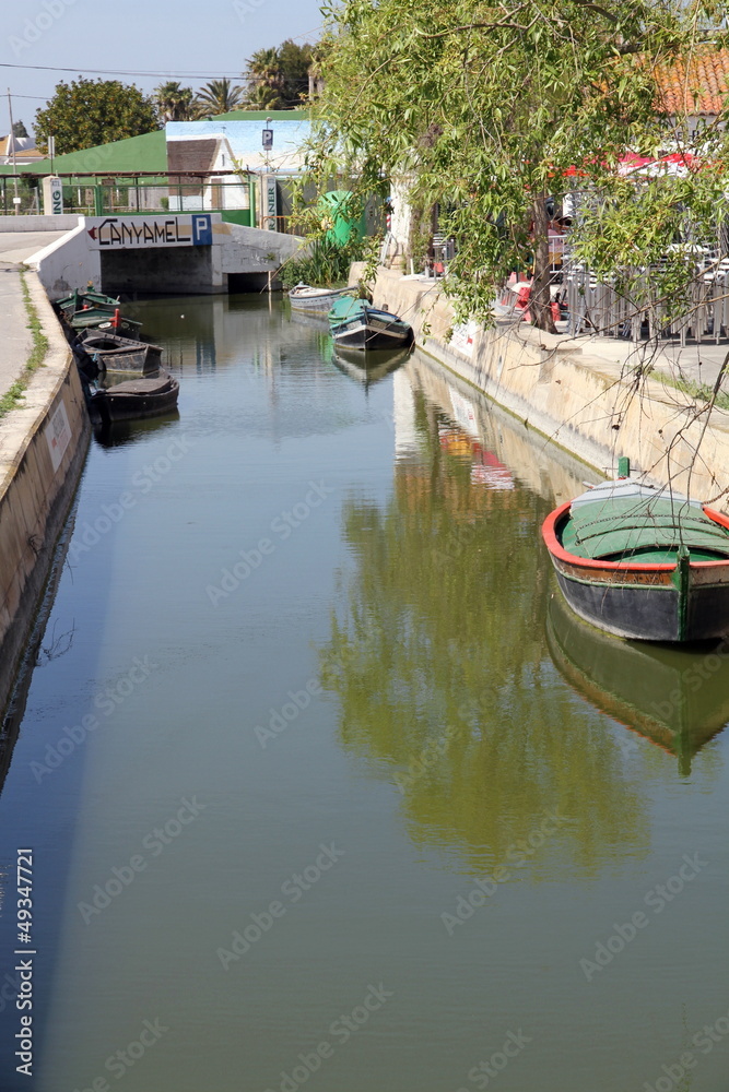 Fototapeta premium La Albufera nature reserve, El Palmar, Valencia, , Spain.