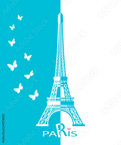 Fototapeta Naklejka Na Ścianę i Meble -  Paris cards as symbol love and romance travel