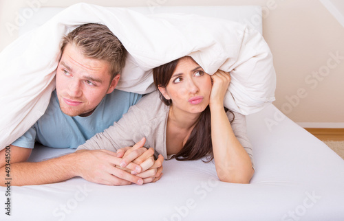 Bild auf Leinwand probleme im bett