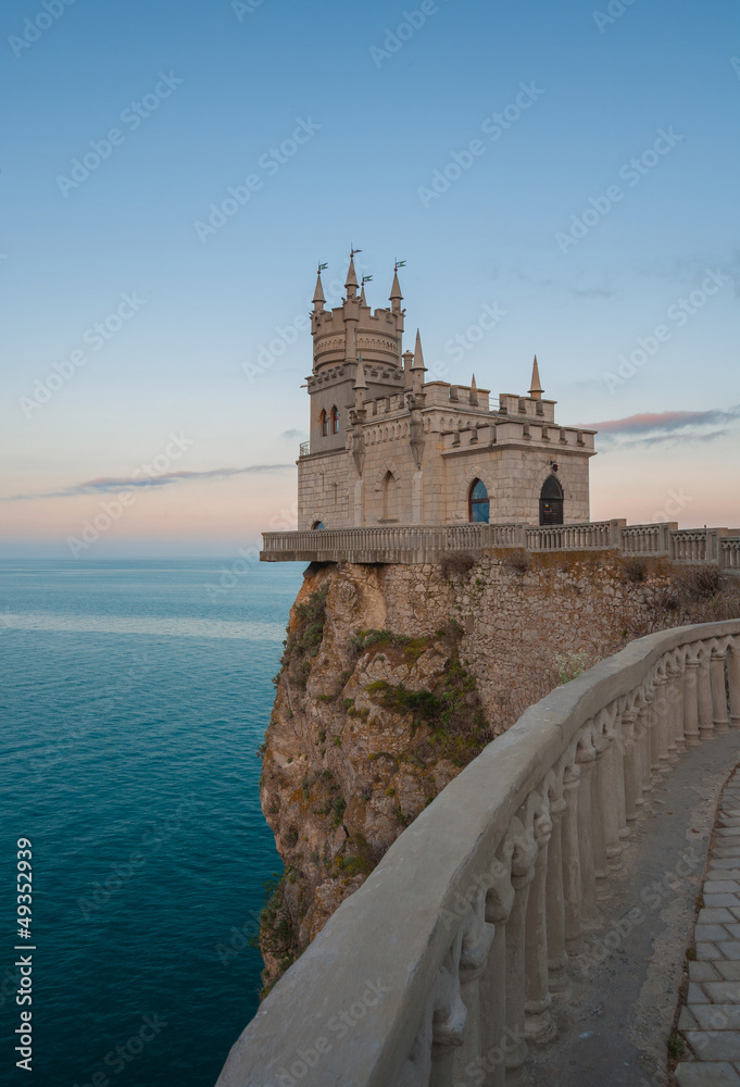 The well-known castle Swallow's Nest near Yalta