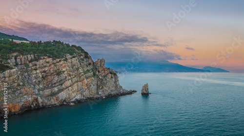 Crimean sanset landscape near Yalta