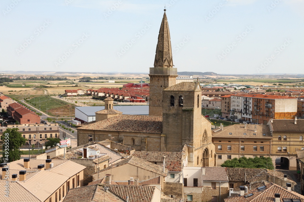 San Pedro church,Olite village,Navarre,Spain San Pedro church,Olite village,Navarre,Spain