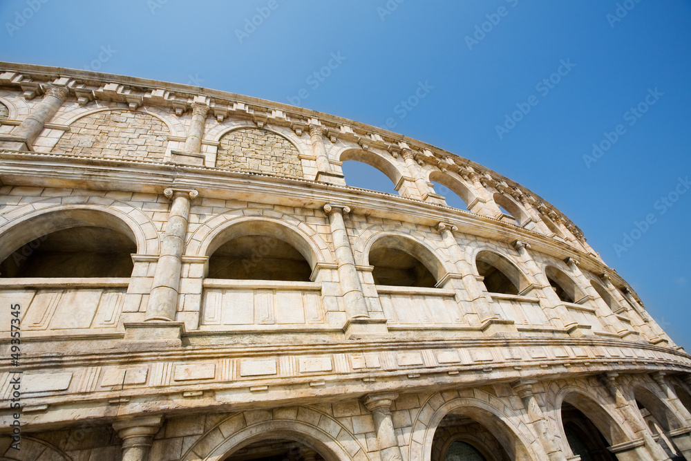 Fototapeta premium Сopy of the architectural structures of ancient Rome.