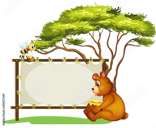 A bee and a bear