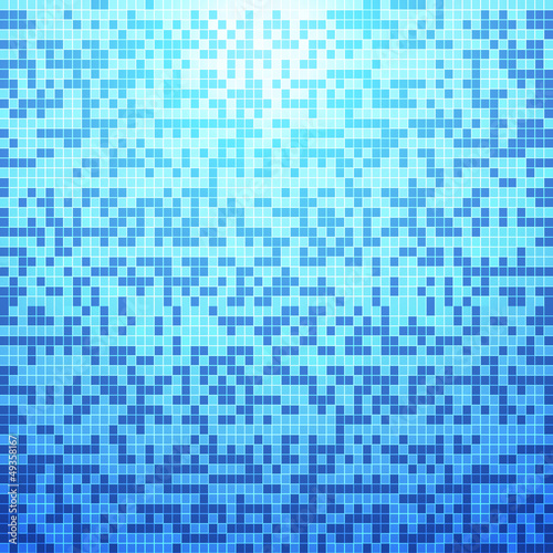 Abstract blue tile background