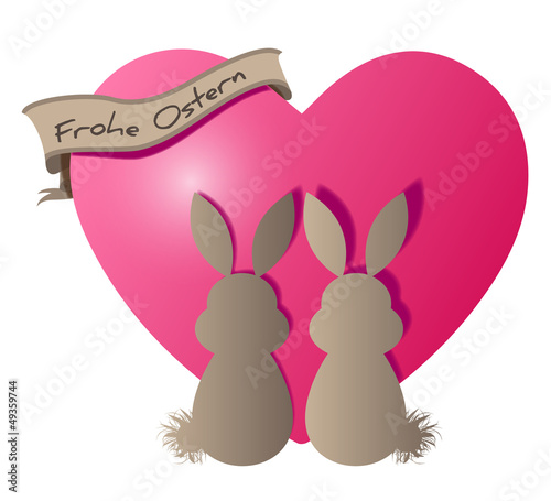 Osterhasen Herz