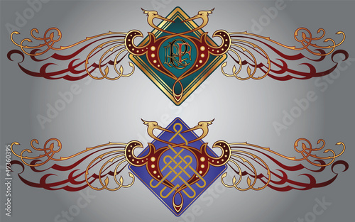 Celtic design for your artwork and tattoos - zoomorph motifs