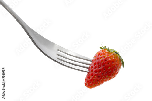 Speared strawberry