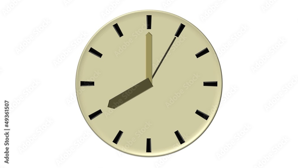 Horloge beige - 60 secondes
