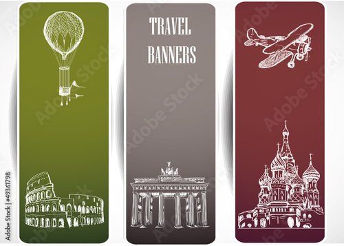 Europe travel banners