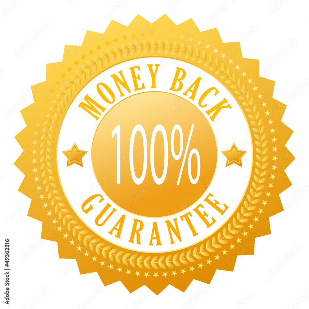 Vector money back guarantee seal Vector money back guarantee seal