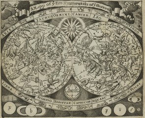 Vintage stellar map