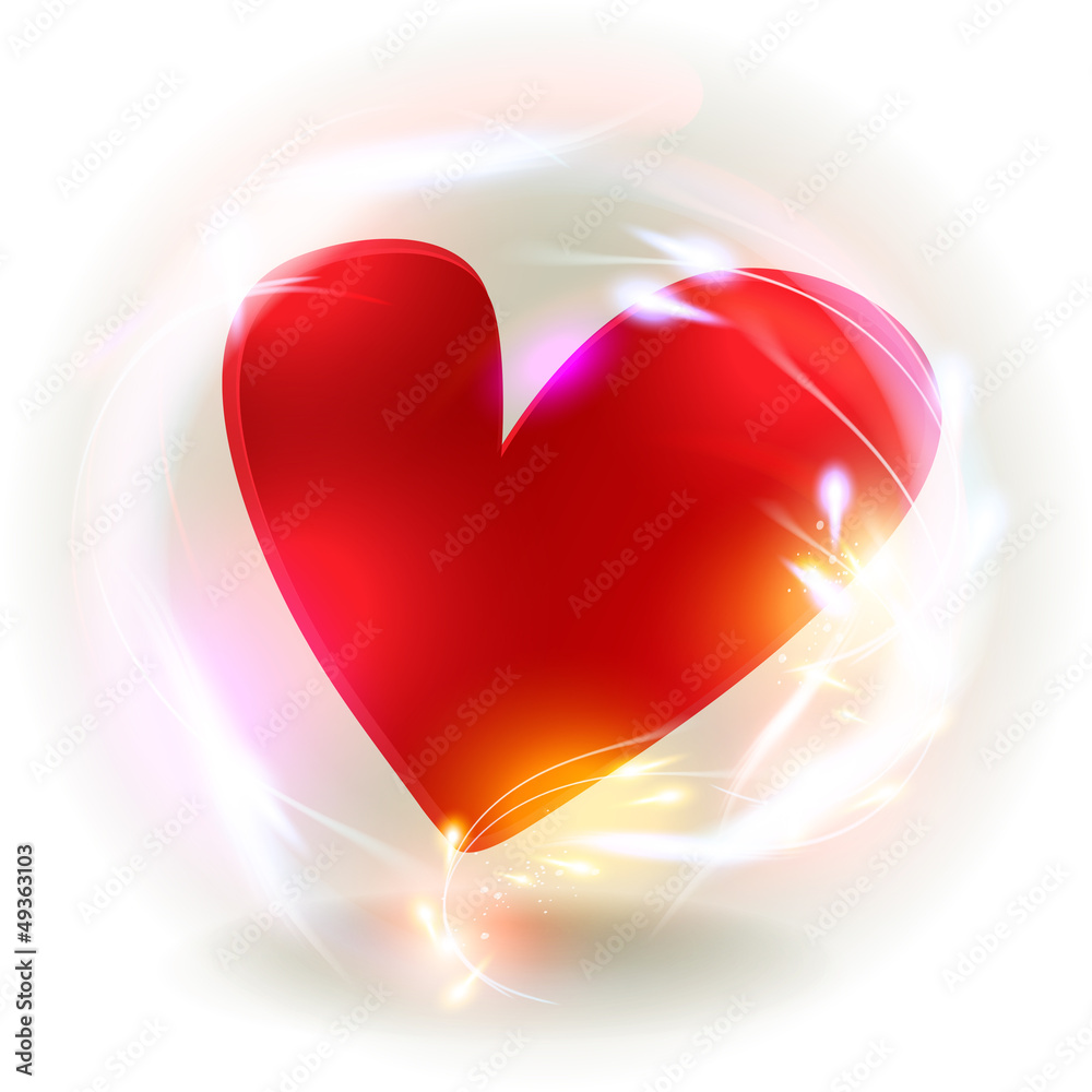 Valentines Herz Bokeh