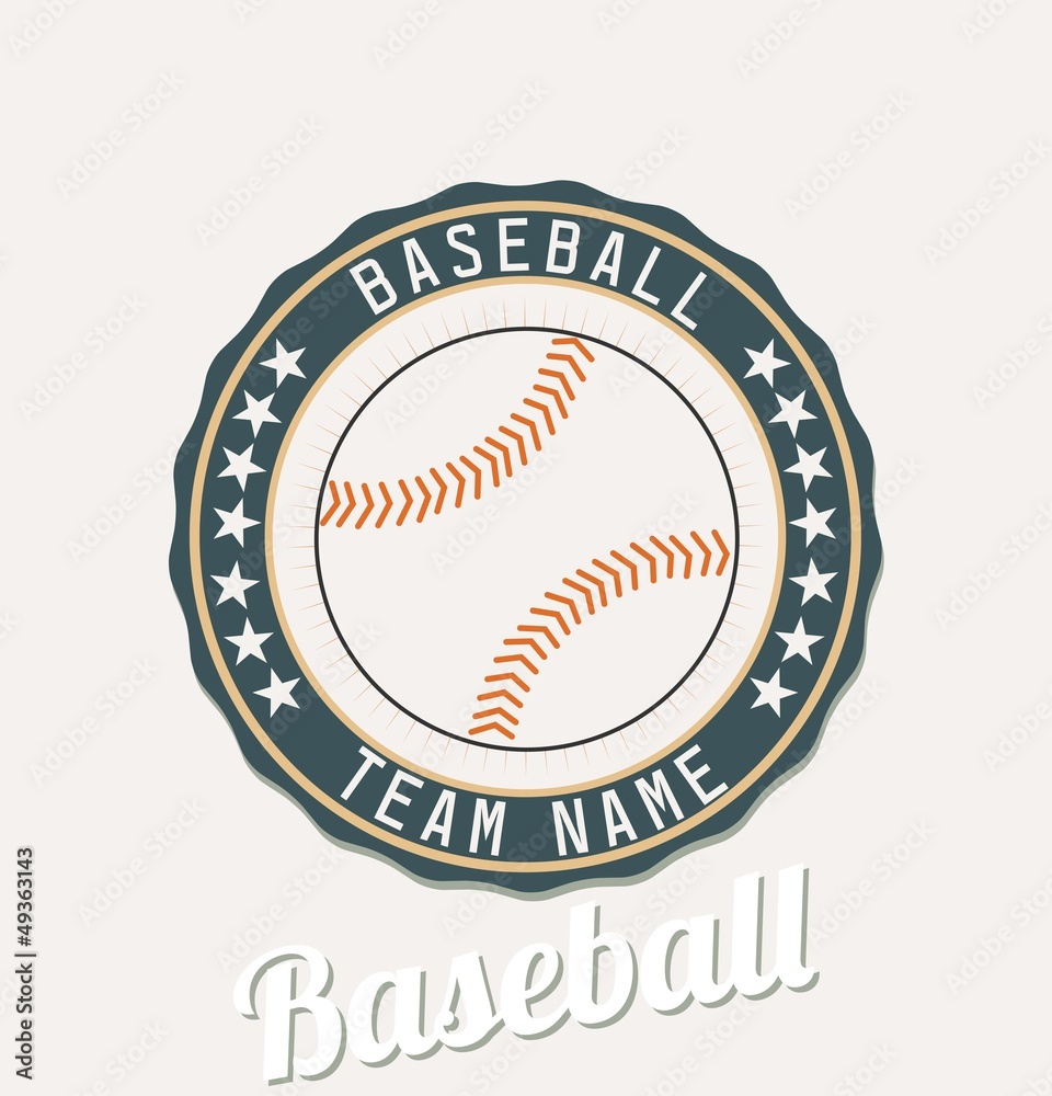 Baseball club emblem Baseball club emblem
