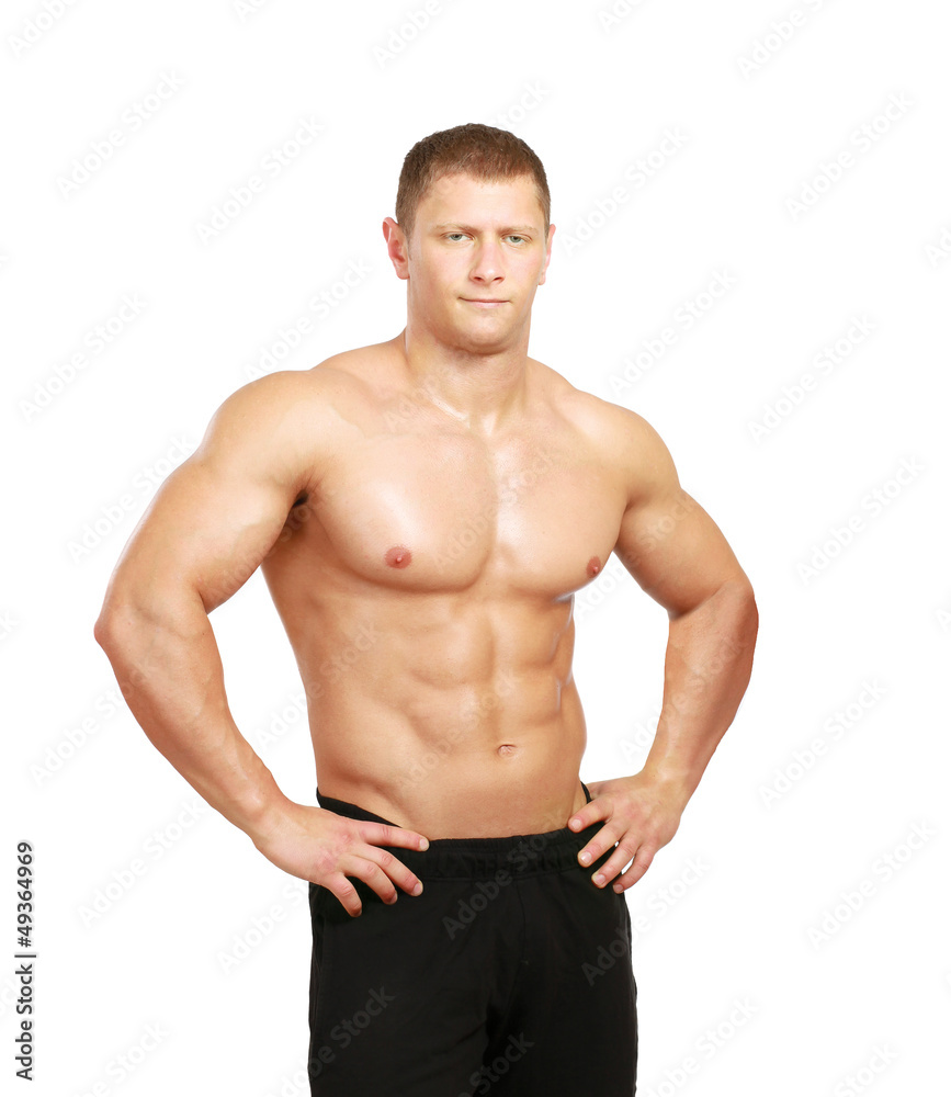 Healthy muscular young man