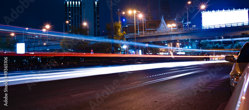 Car light in motion