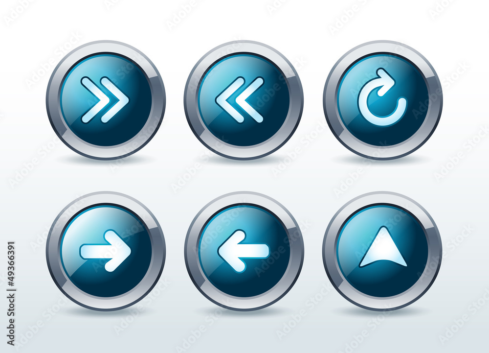 Web navigation icons set vector illustration Web navigation icons set vector illustration
