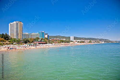 Panoramic view on Varna beach in Bulgaria. © Aleksandar Todorovic