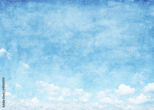 Blue sky grunge background.