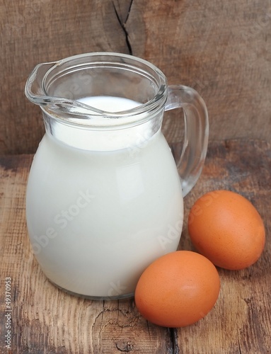 Milk and eggs