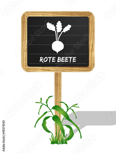 Rote Beete Schildchen Vektor