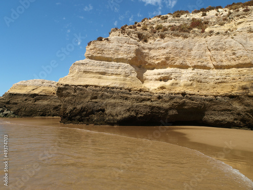 Praia de Rocha beach on the Algarve region. photo