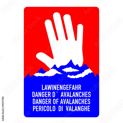 schild lawinengefahr I