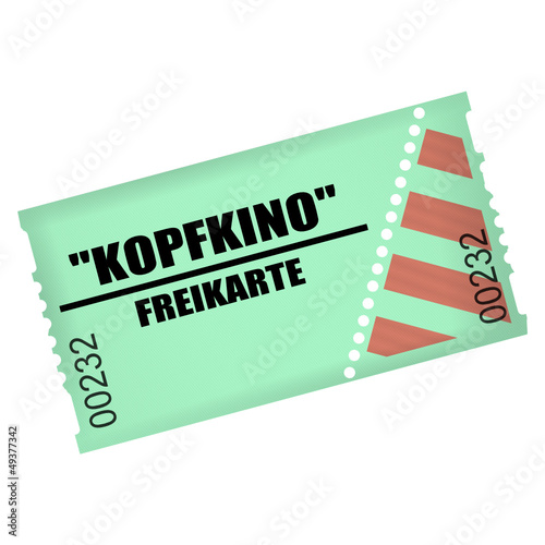 eintrittskarte v3 freikarte kopfkino II photo