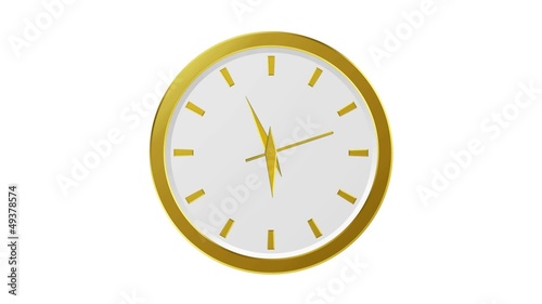 Wallpaper Mural Horloge or - 5 minutes avant 18h Torontodigital.ca