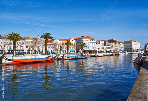 view from the canal of Aveiro, Portugal