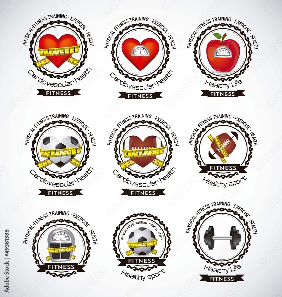 Obraz premium Fitness Icons