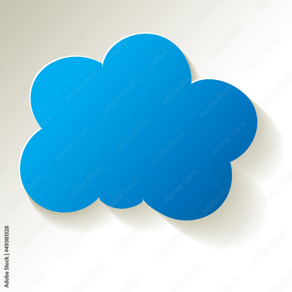 Cloud Cloud-Computing Rechnen in der Wolke Blau Cloud Cloud-Computing Rechnen in der Wolke Blau