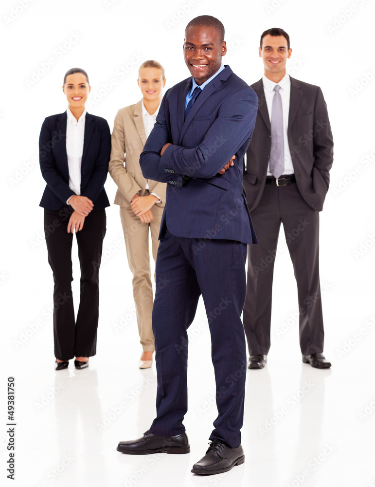 african american businessman and colleagues full length african american businessman and colleagues full length