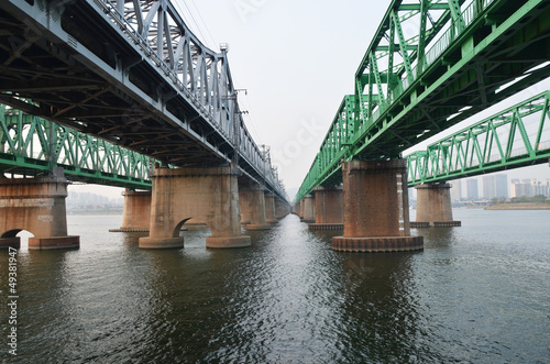 Bridge over Namhan River, Seoul, Korea